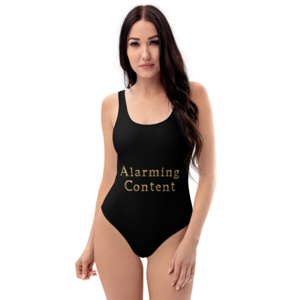 Alarming Content One Piece Swimsuit