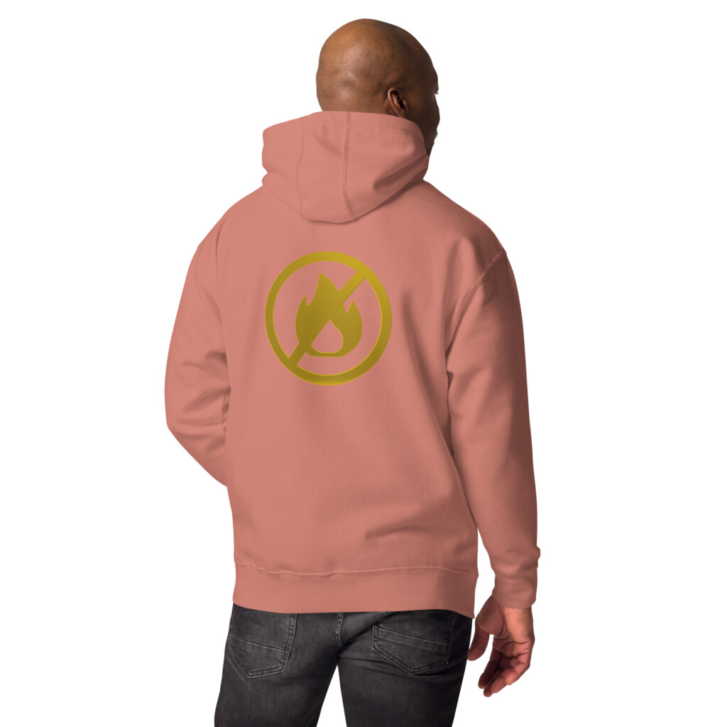 Fire Alarm Symbol Heritage Hoodie II - Dusty Rose, 2XL