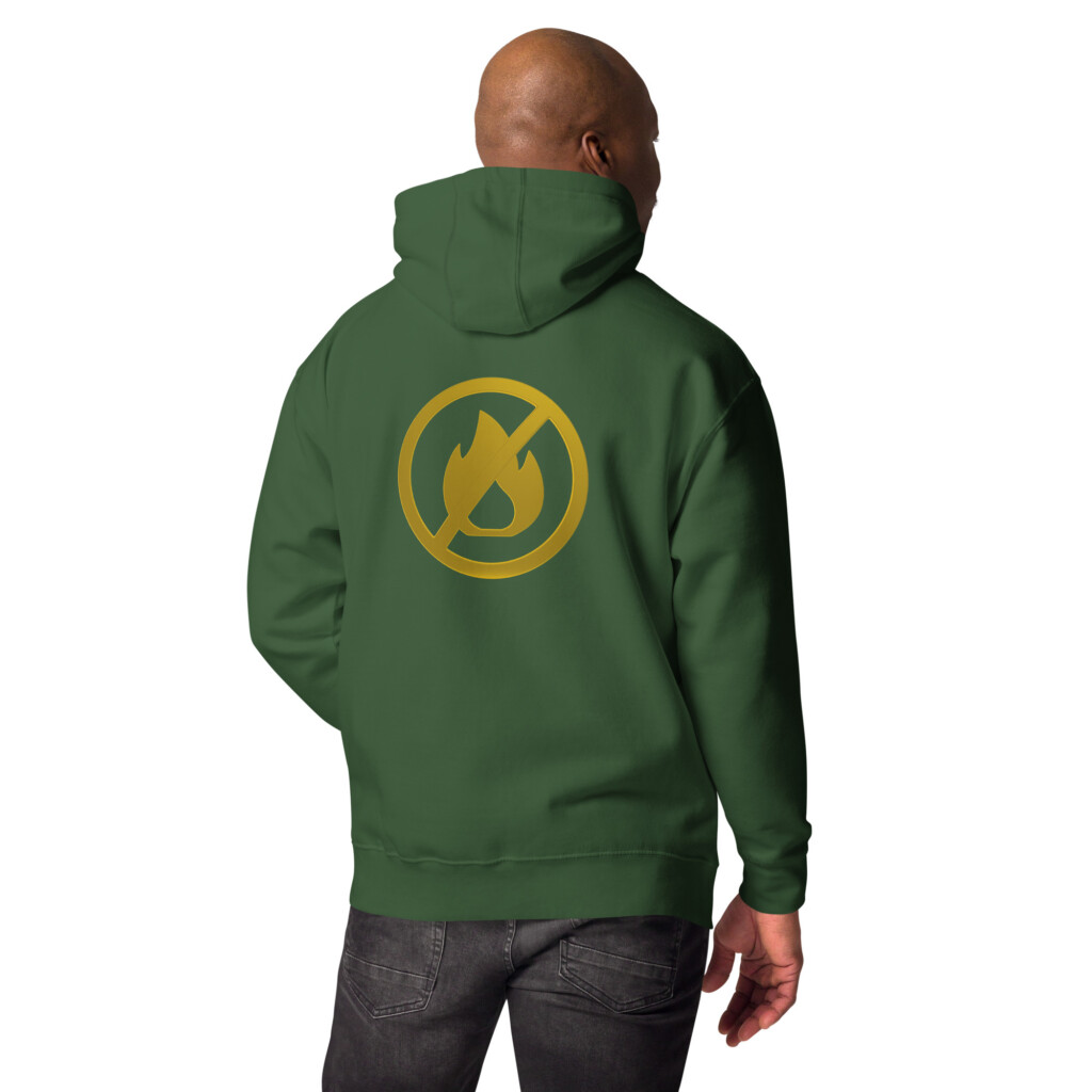 Fire Alarm Symbol Heritage Hoodie II - Forest Green, 2XL