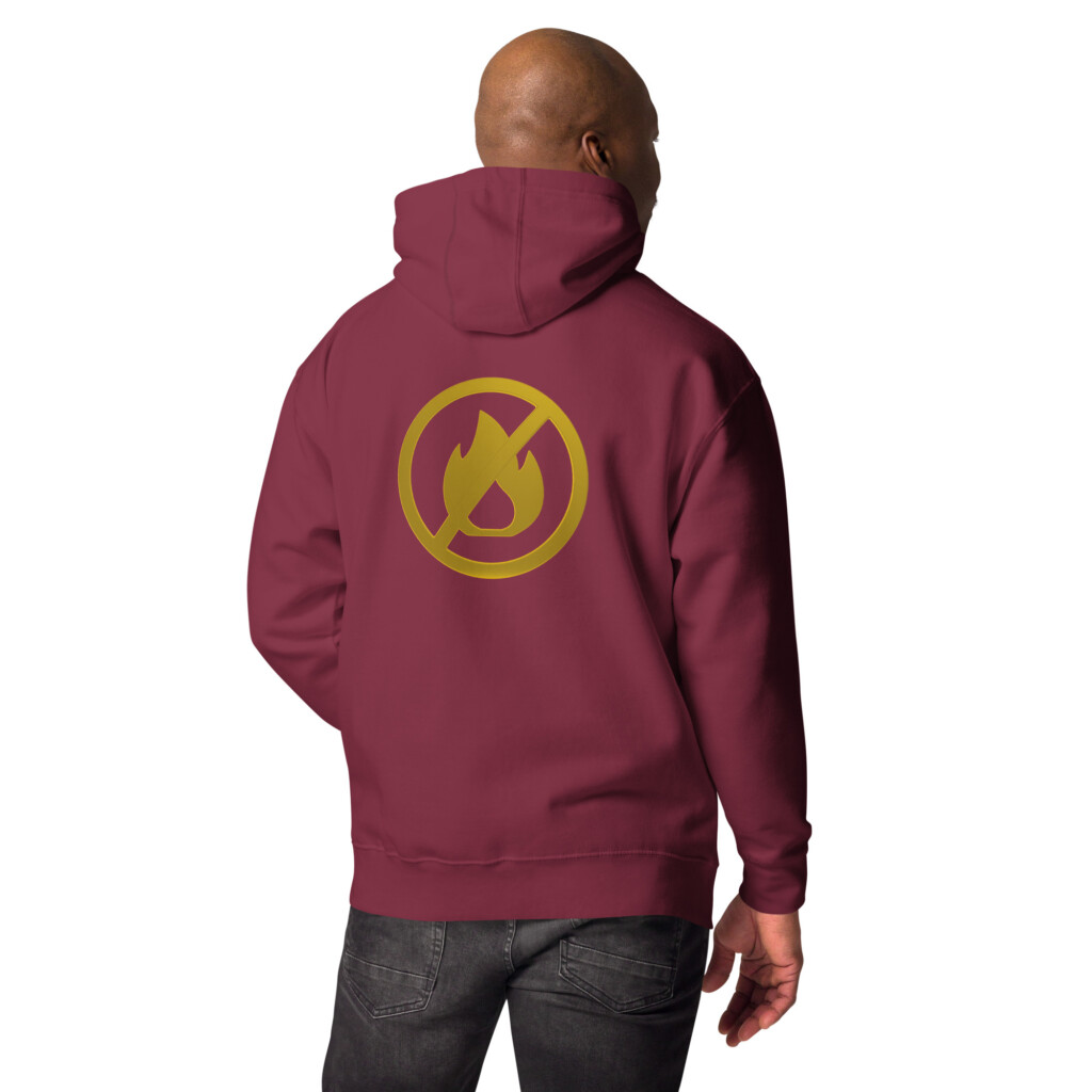 Fire Alarm Symbol Heritage Hoodie II - Maroon, 2XL
