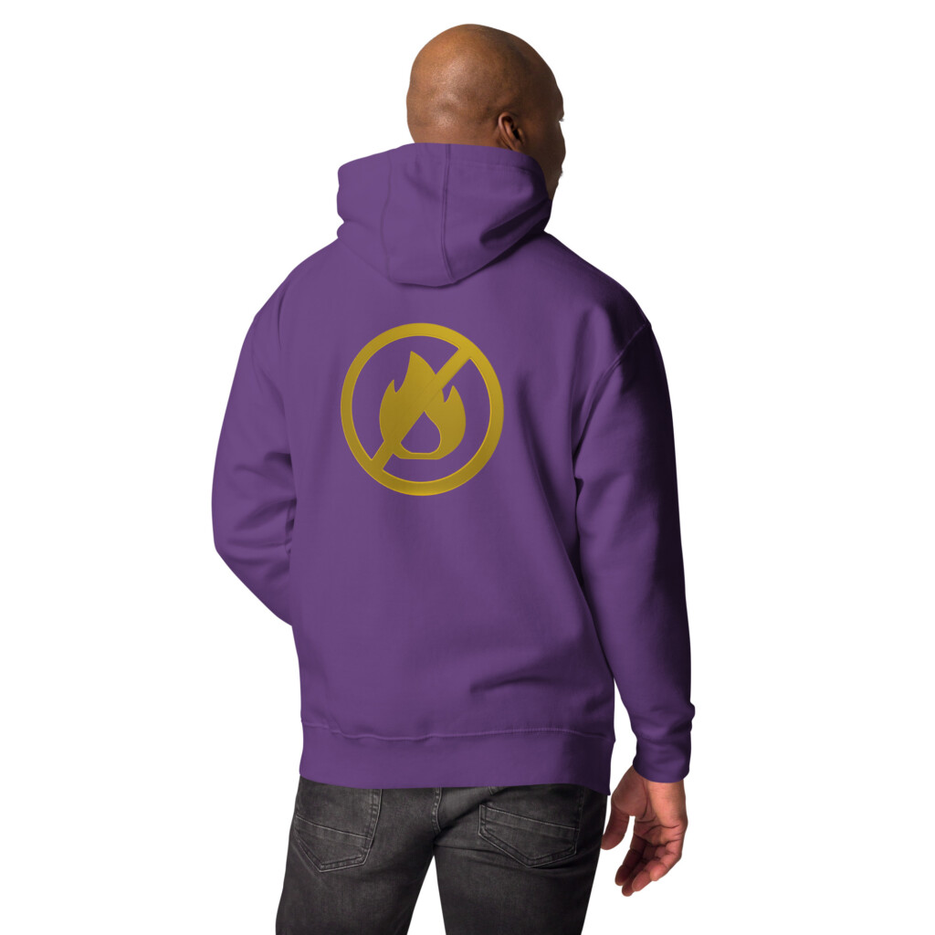 Fire Alarm Symbol Heritage Hoodie II - Purple, 2XL