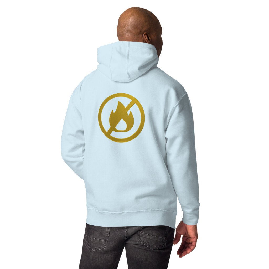 Fire Alarm Symbol Heritage Hoodie II - Sky Blue, 2XL