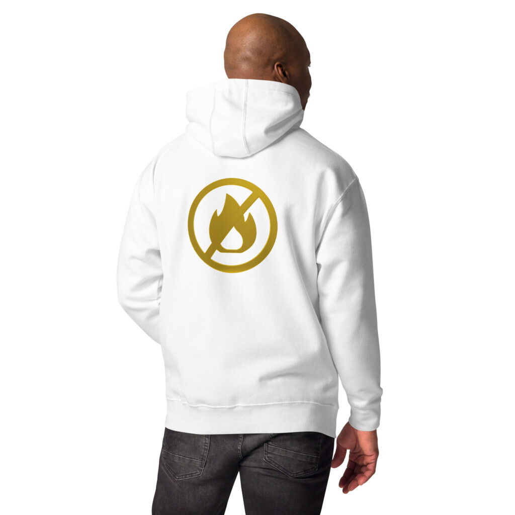 Fire Alarm Symbol Heritage Hoodie II - White, 2XL