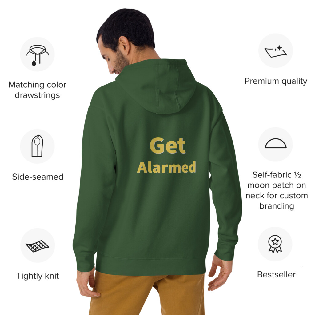Get Alarmed Heritage Hoodie II - Forest Green, 2XL