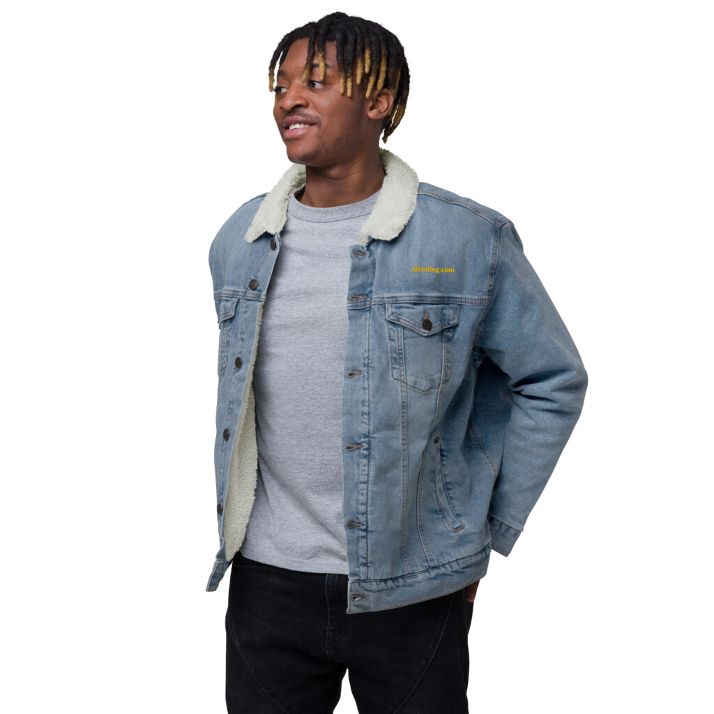 alarming.com Sherpa Denim Jacket