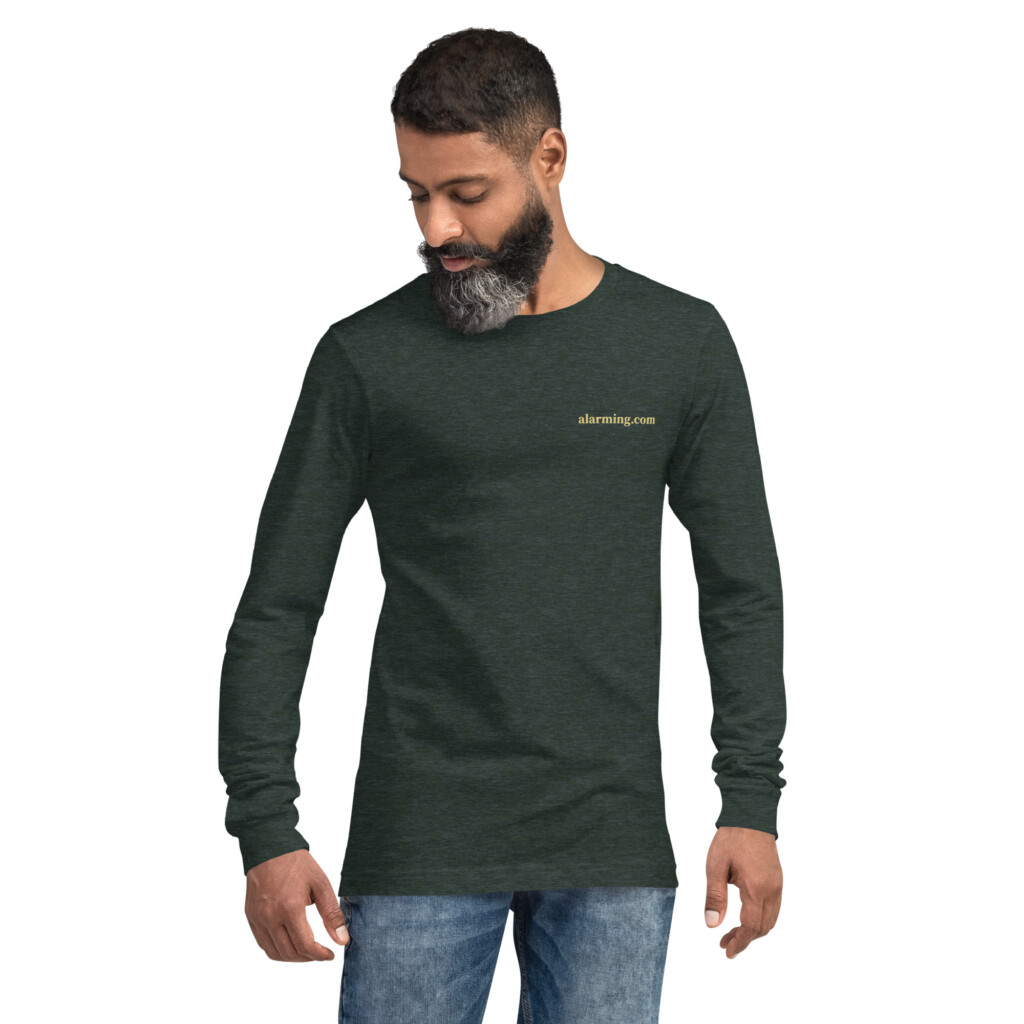 alarming.com Long Sleeve Tee - 2XL, Heather Forest