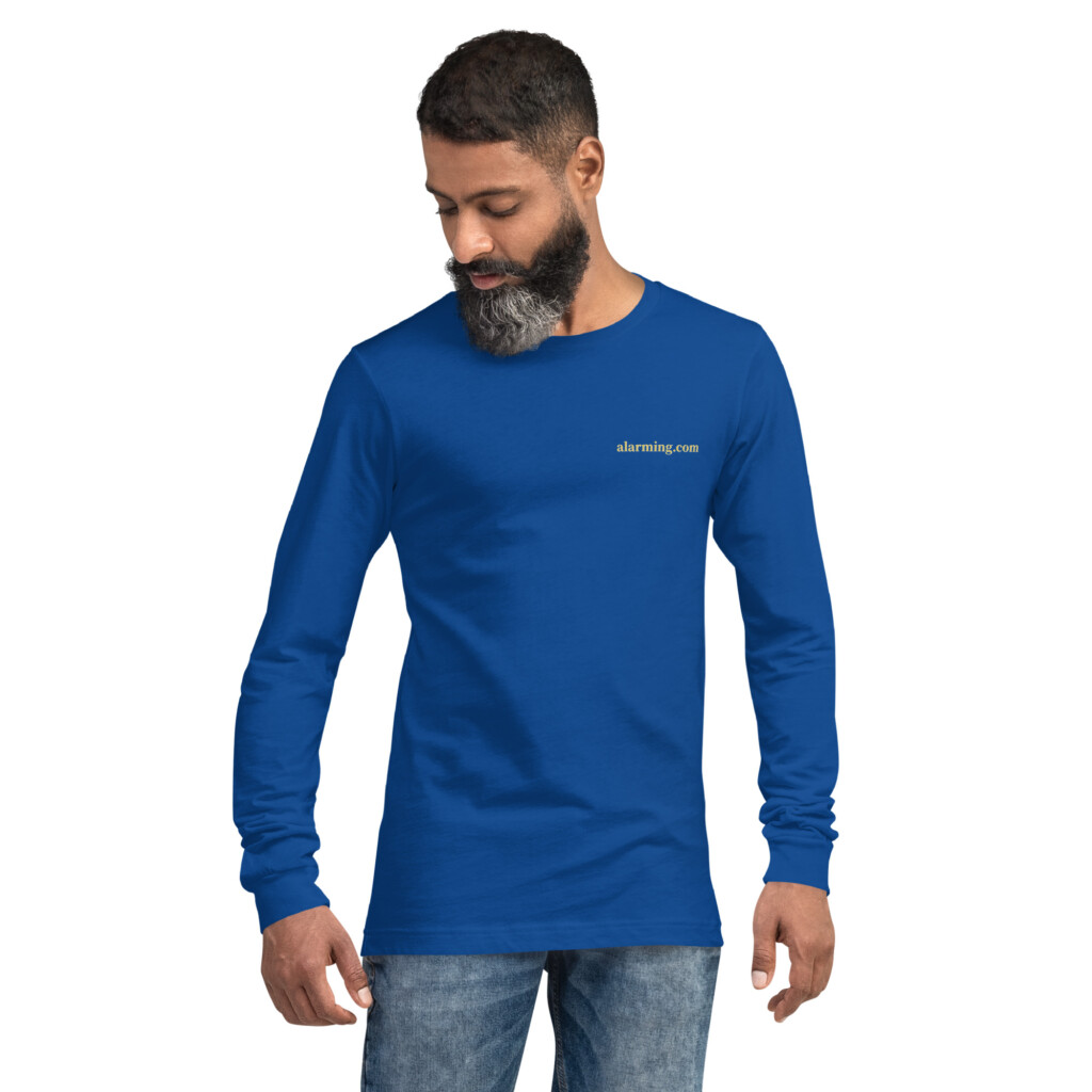 alarming.com Long Sleeve Tee - 2XL, True Royal