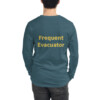 Frequent Evacuator Long Sleeve Tee II - Heather Deep Teal, 2XL Frequent Evacuator Long Sleeve Tee II - Heather Deep Teal, 2XL