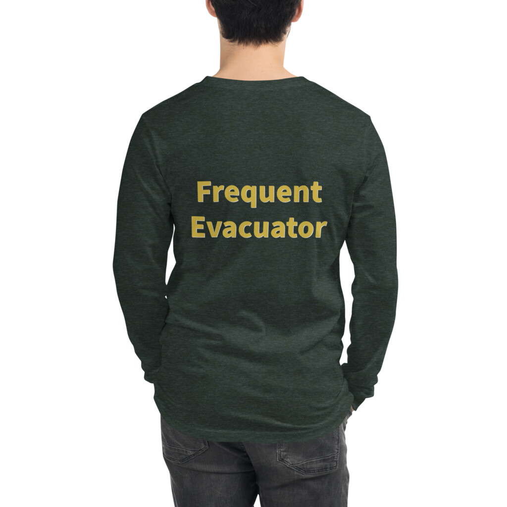 Frequent Evacuator Long Sleeve Tee II - Heather Forest, 2XL