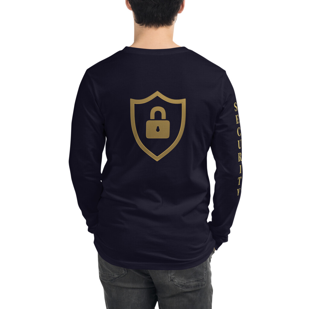 Security Symbol Plus Long Sleeve Tee II - Heather Navy, 2XL