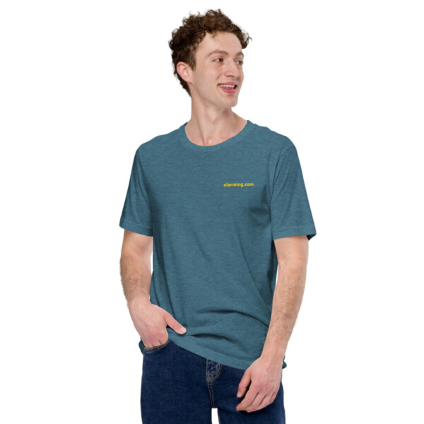 alarming.com Cotton Tee - 2XL, Heather Deep Teal