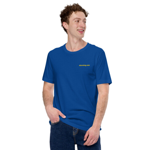 alarming.com Cotton Tee - 2XL, True Royal