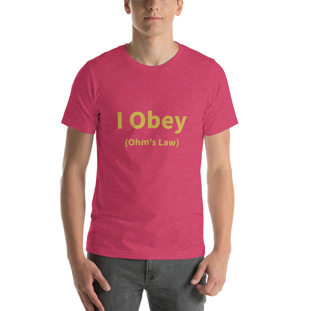 I Obey Ohm's Law Cotton Tee I