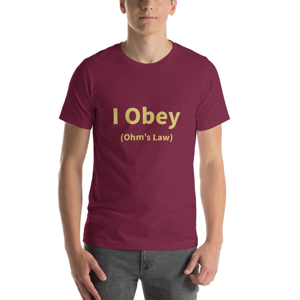 I Obey Ohm's Law Cotton Tee I