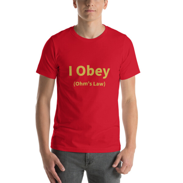 I Obey Ohm's Law Cotton Tee I