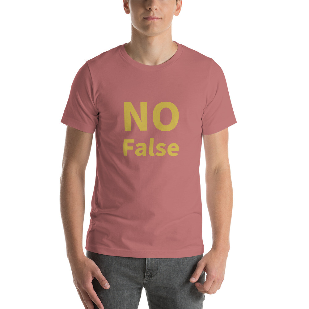 No False Cotton Tee I - Mauve, 2XL