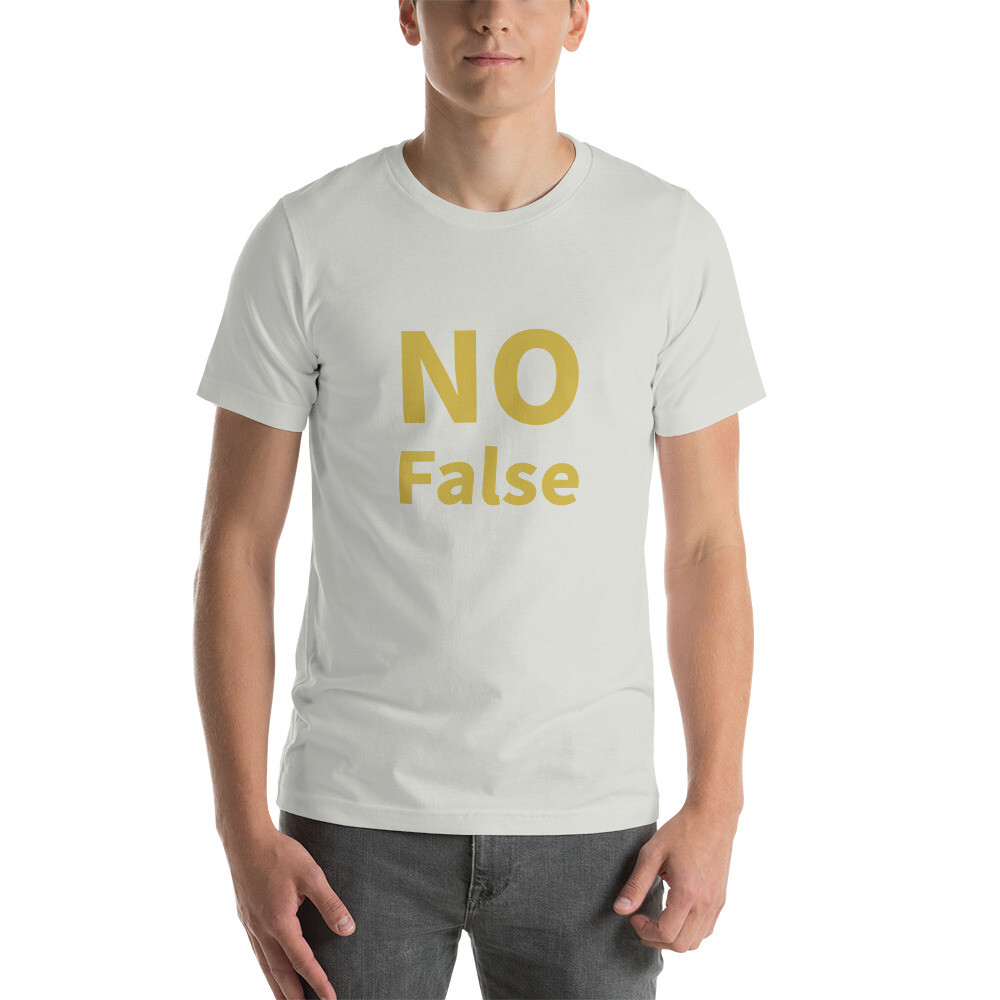 No False Cotton Tee I - Silver, 2XL