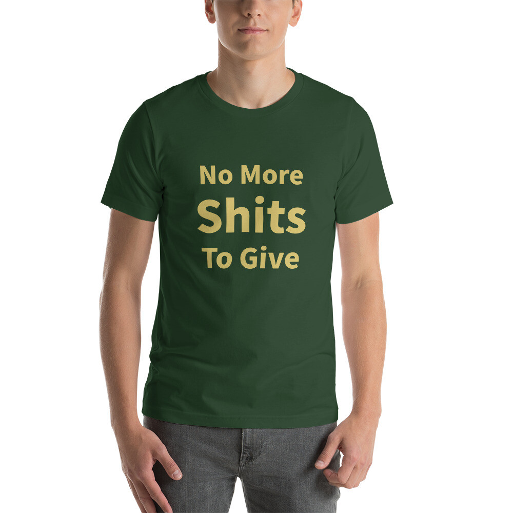 No More Shits to Give Cotton Tee I - Mens