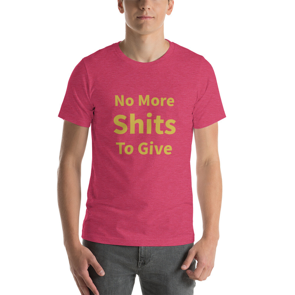 No More Shits to Give Cotton Tee I - Mens
