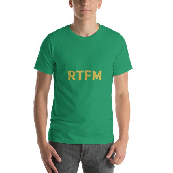 RTFM Cotton Tee I - Kelly, 2XL