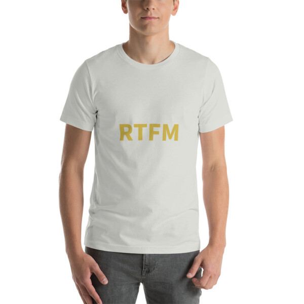 RTFM Cotton Tee I - Silver, 2XL