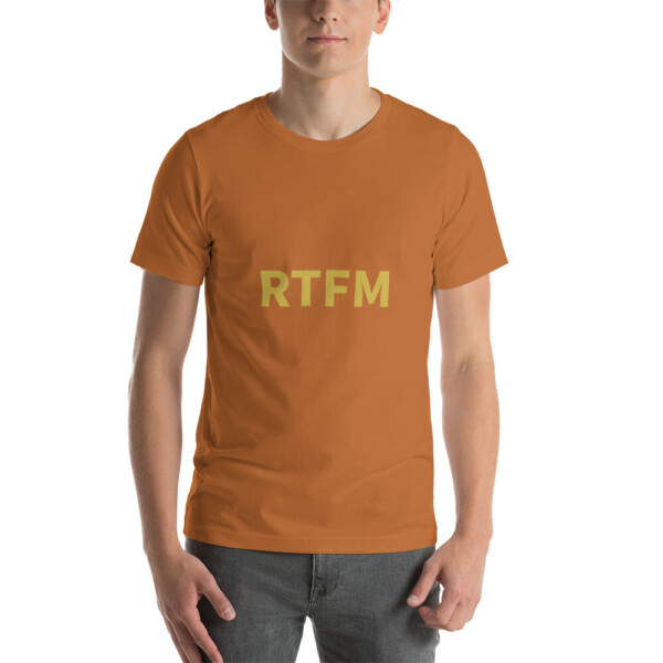 RTFM Cotton Tee I - Toast, 2XL