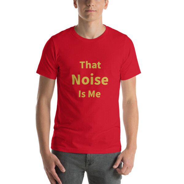 That Noise Is Me Cotton Tee I - Red, 2XL