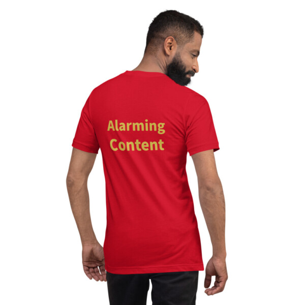 Alarming Content Cotton Tee II - Red, 2XL