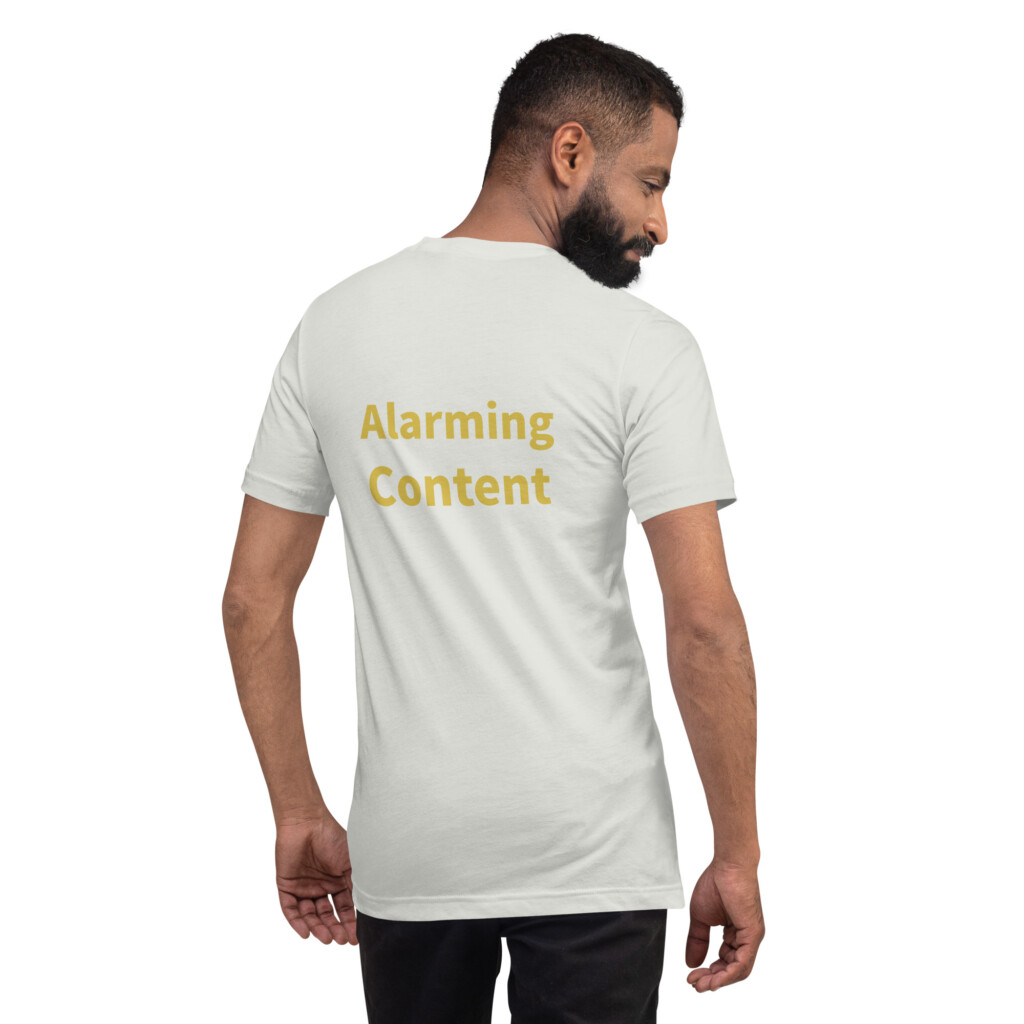 Alarming Content Cotton Tee II - Silver, 2XL