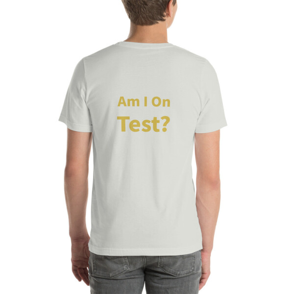 Am I On Test Cotton Tee II - Silver, 2XL