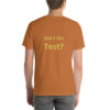 Am I On Test Cotton Tee II - Toast, 2XL