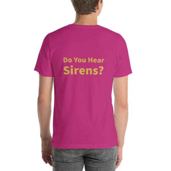 Do You Hear Sirens Cotton Tee II - Berry, 2XL