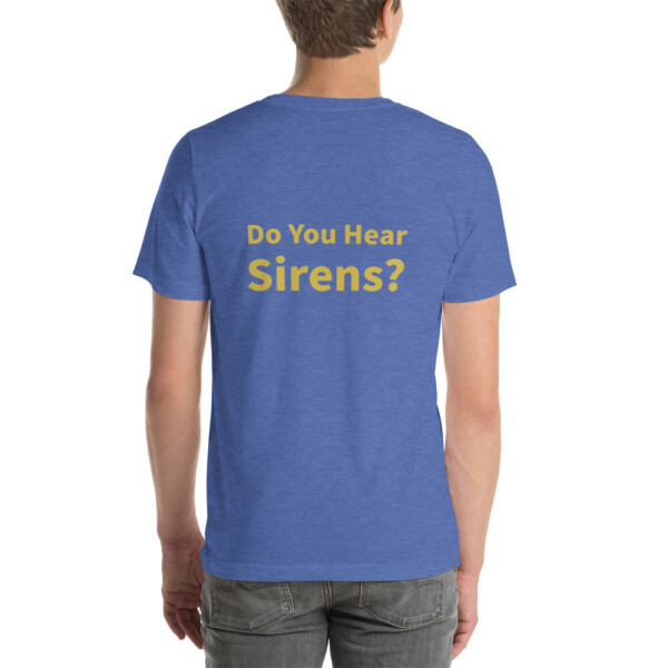 Do You Hear Sirens Cotton Tee II - Heather True Royal, 2XL