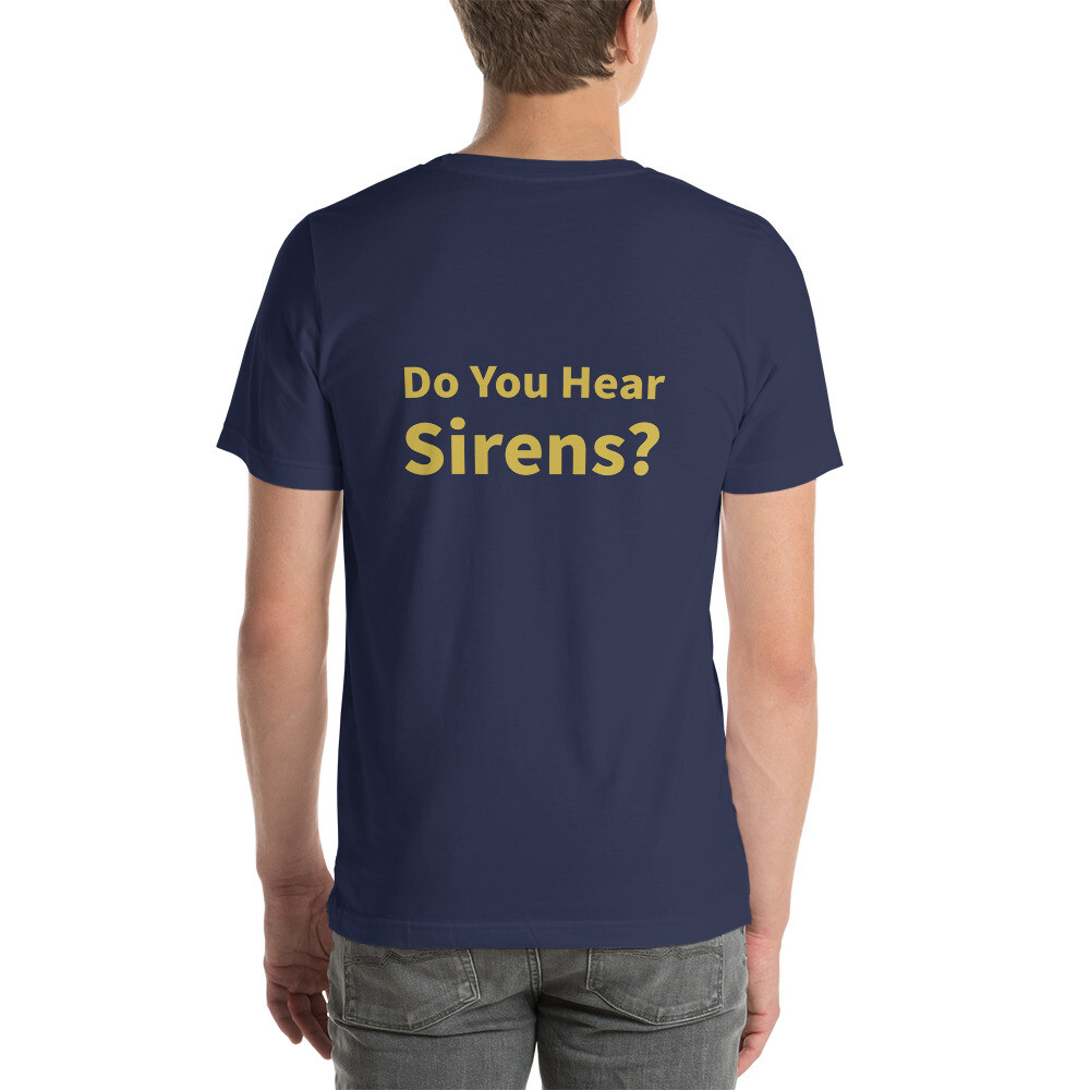 Do You Hear Sirens Cotton Tee II - Navy, 2XL