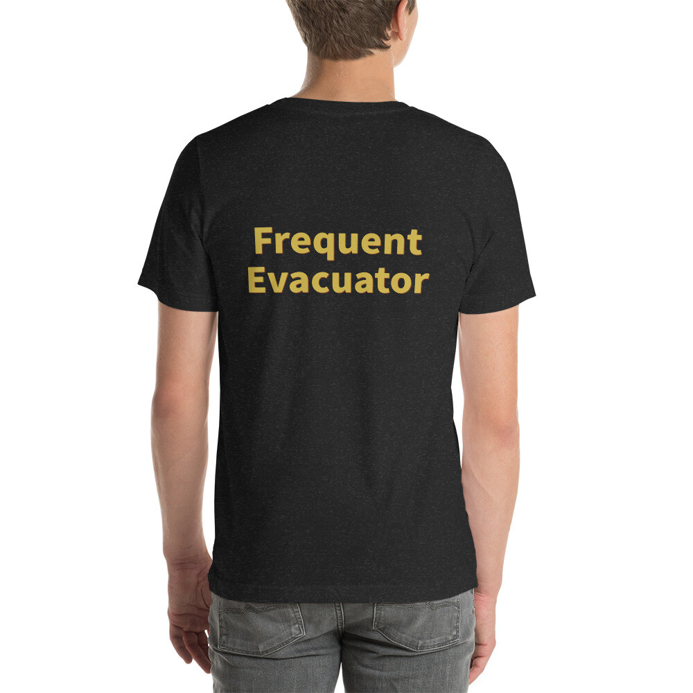 Frequent Evacuator Cotton Tee II - Black Heather, 2XL