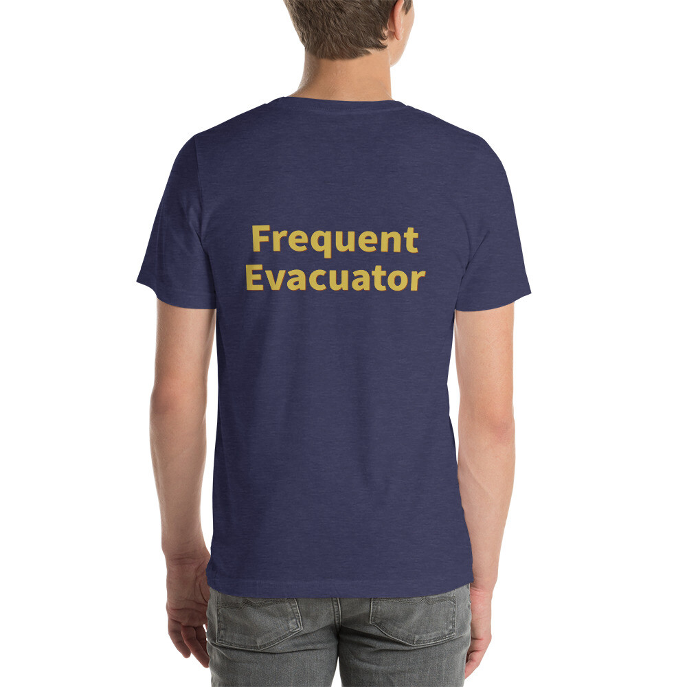 Frequent Evacuator Cotton Tee II - Heather Midnight Navy, 2XL