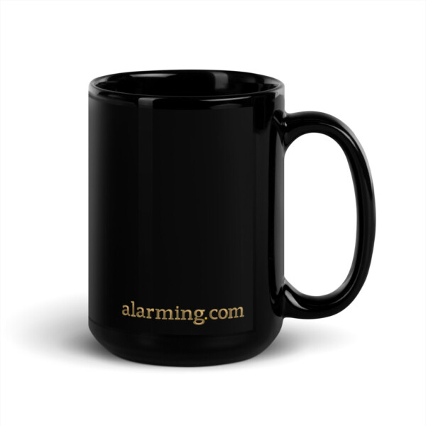 alarming.com Black Glossy Mug