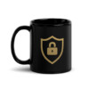 Security Symbol Black Glossy Mug