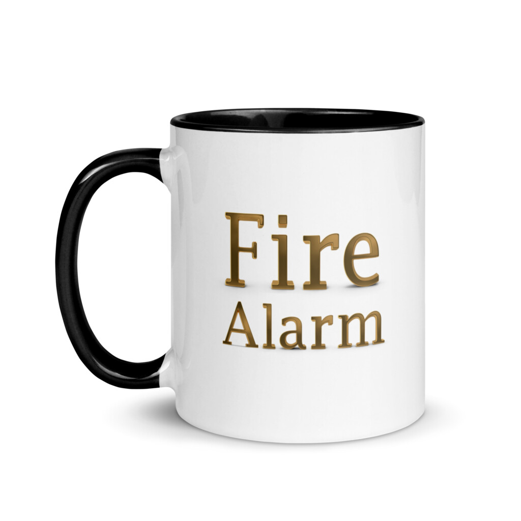 Fire Alarm Colorful Mug - Black