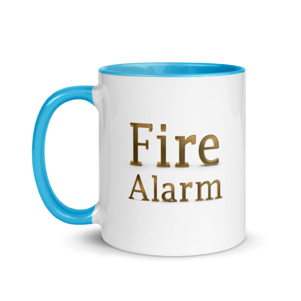 Fire Alarm Colorful Mug - Blue