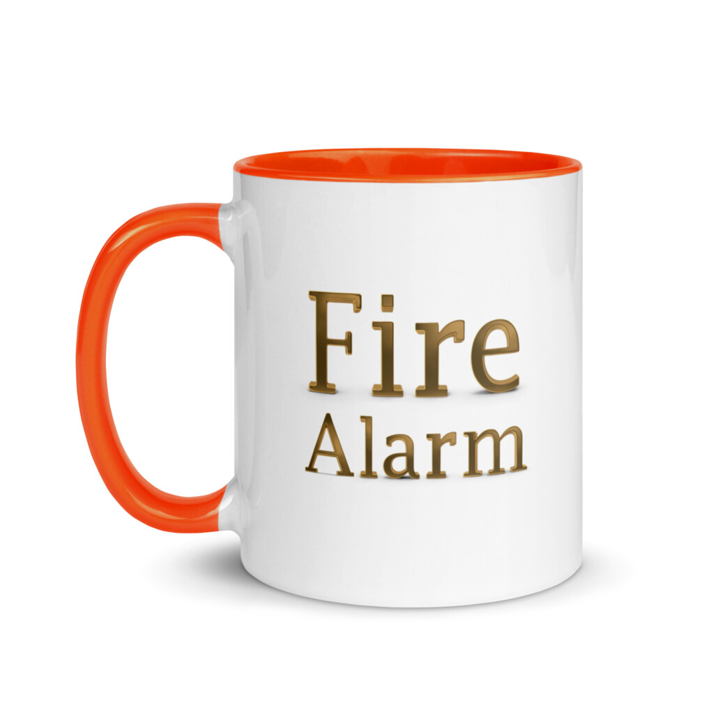 Fire Alarm Colorful Mug - Orange