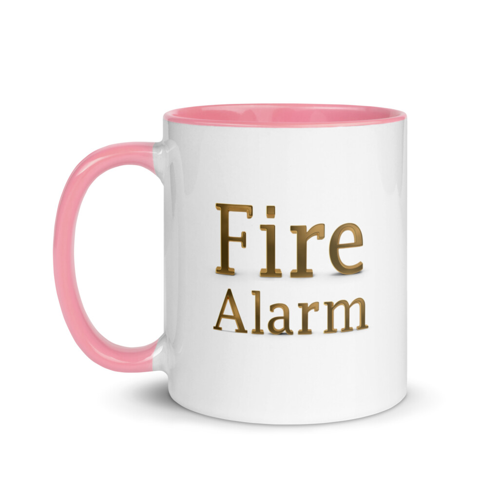 Fire Alarm Colorful Mug - Pink