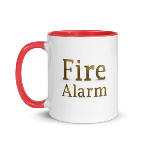 Fire Alarm Colorful Mug - Red