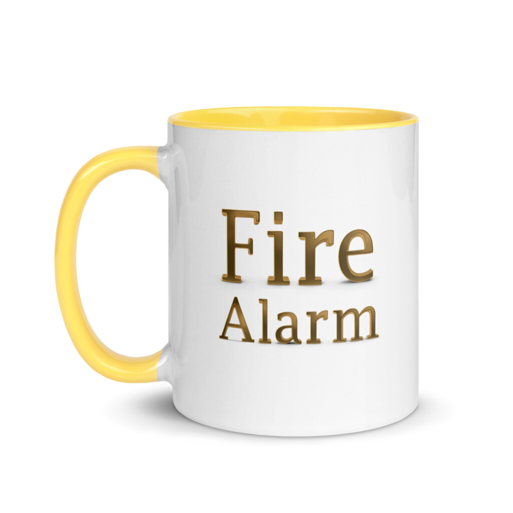 Fire Alarm Colorful Mug - Yellow