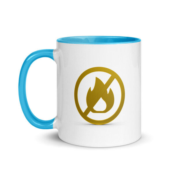 Fire Alarm Symbol Colorful Mug - Blue