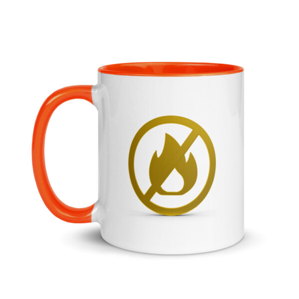 Fire Alarm Symbol Colorful Mug - Orange