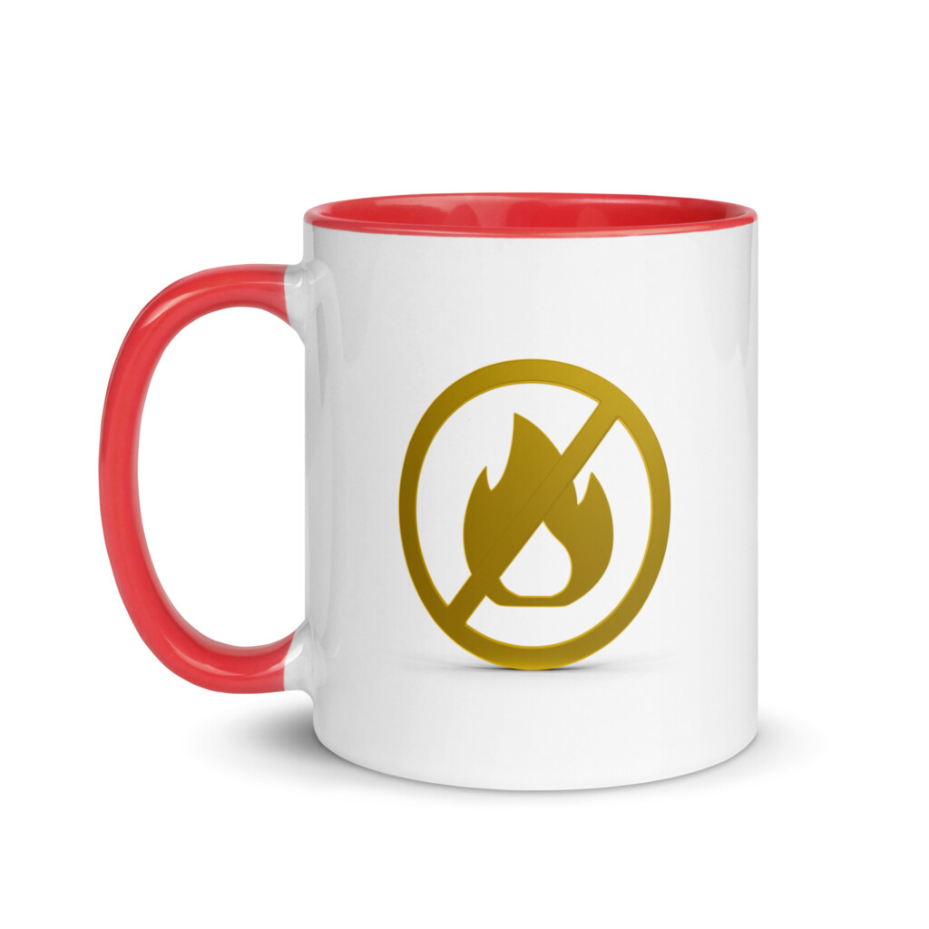 Fire Alarm Symbol Colorful Mug - Red
