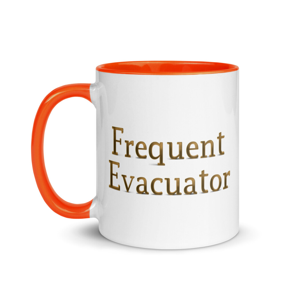 Frequent Evacuator Colorful Mug - Orange