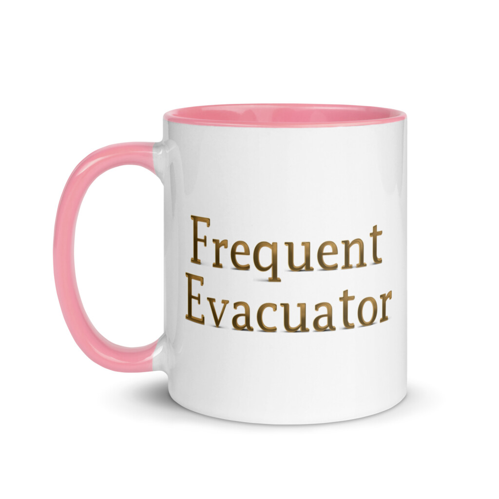 Frequent Evacuator Colorful Mug - Pink
