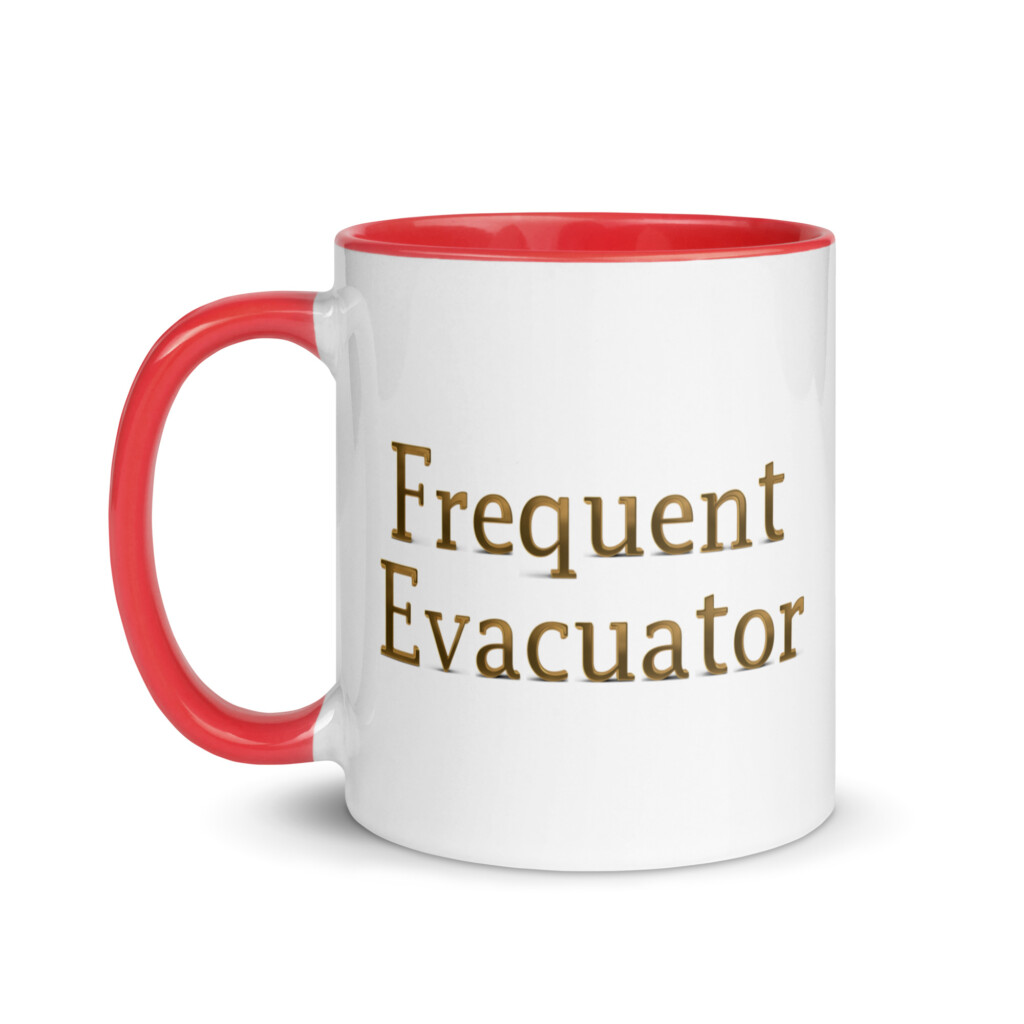 Frequent Evacuator Colorful Mug - Red